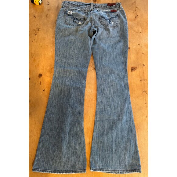 Vintage Blue 2 by Antik Denim Jeans 30 Made in USA Flare - Picture 2 of 11